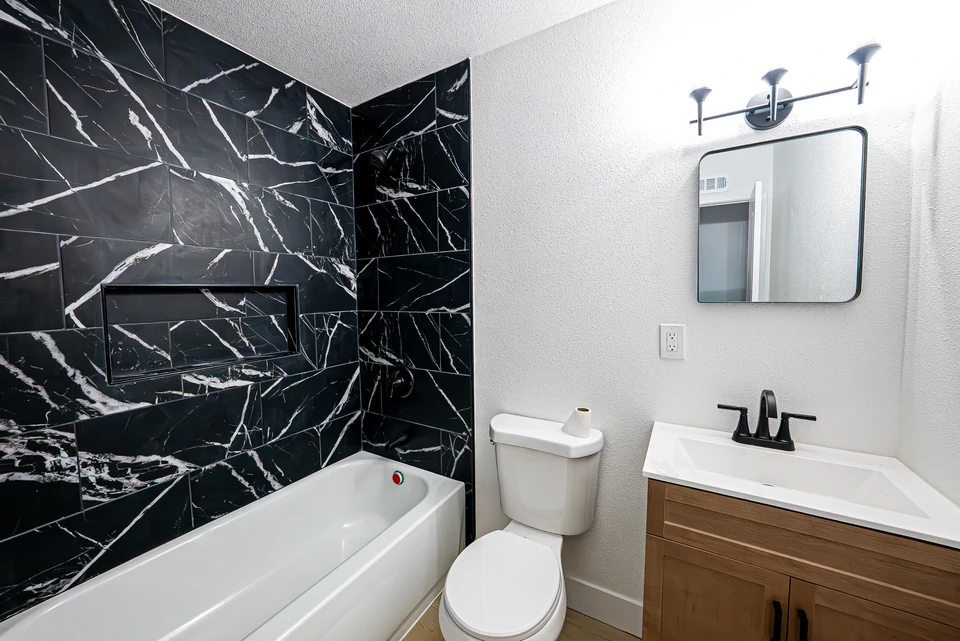 Via Dona bathroom after renovation
